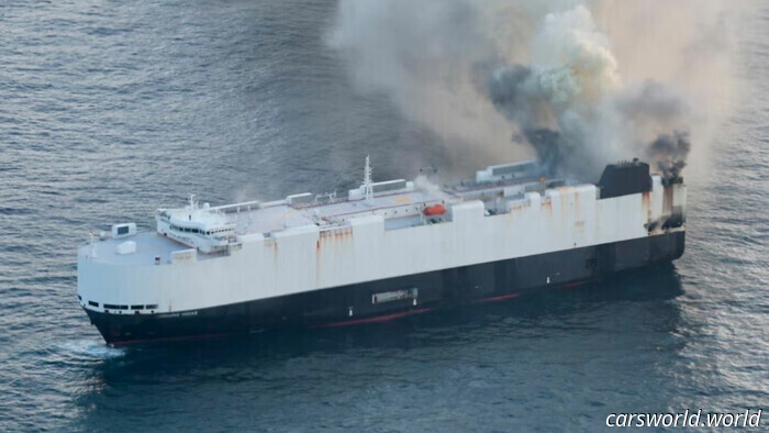 Car-Laden Ship Sinks Following Mysterious Fire Off the Coast of Alaska | Carscoops